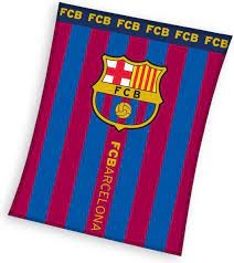 PLAID FC BARCELONA LOGO: 110X140 CM ()